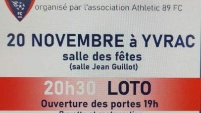 🔔Salut à tous petit rappel !  Votre club de l ATHLETIC 89 FC 🔴 ⚪ 🔵 organise le S