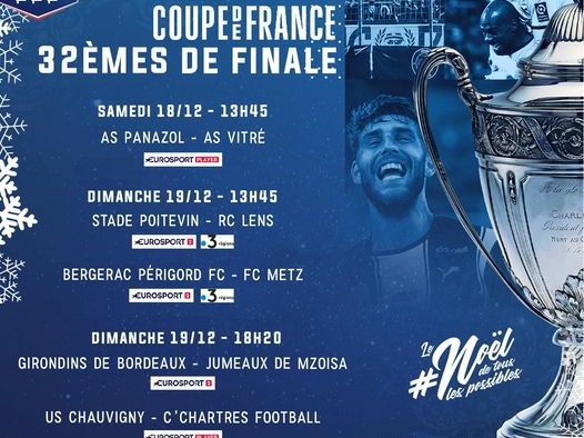 [ Coupe de France ] 💥 Ce week-end, c’est Coupe de France de Football pour nos 5️
