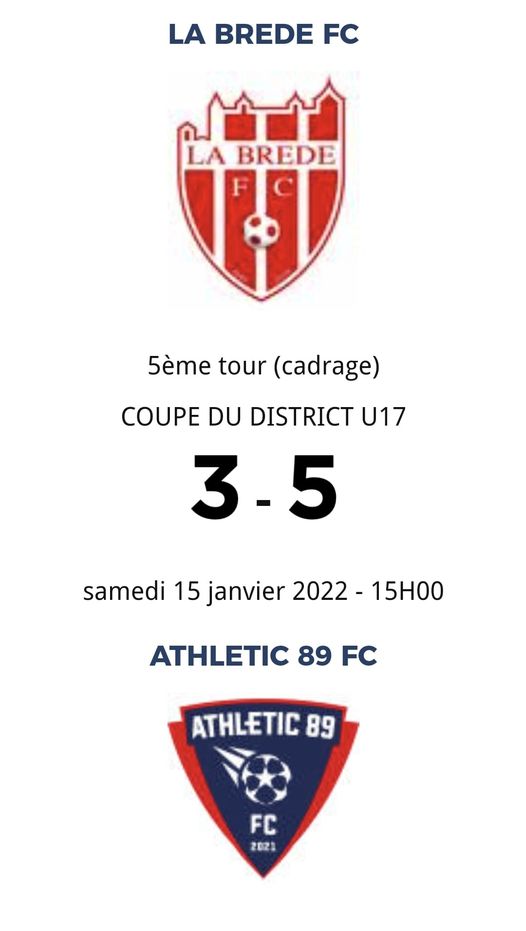 [⚽️🏆] Salut à tous !   les résultats des matchs pour nos équipes 🔴 ⚪ 🔵 pour ce W
