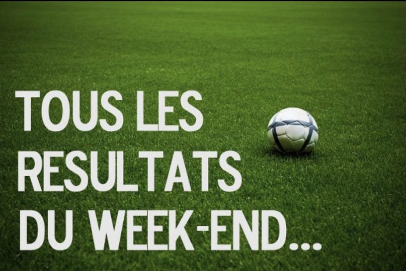 Salut à tous ! Voici les résultats de nos équipes pour ce Week-end 🔴⚪🔵   (Sous r